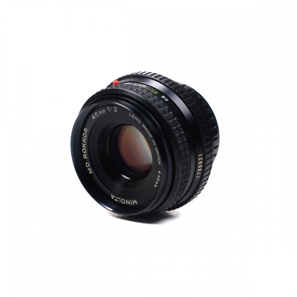 Used Minolta MD Rokkor 45mm F2 lens